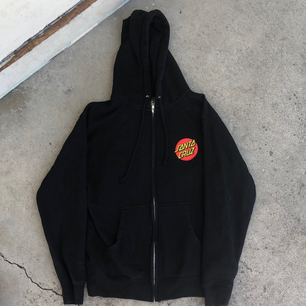 Black Santa Cruz Hoodie